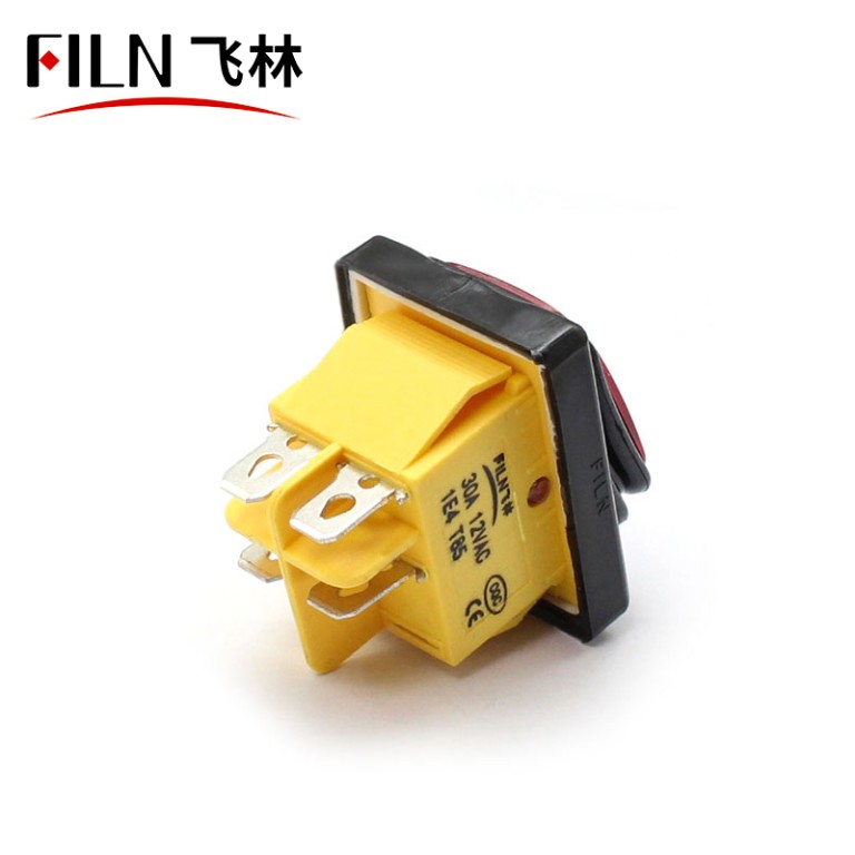 Filn 4 Pins 30A 12V Momentary Autozone Rocker Switch