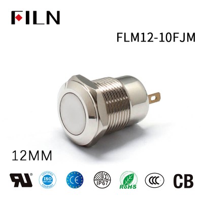 12MM 2 Pin Momentary Waterproof Push Button Electrical Switch