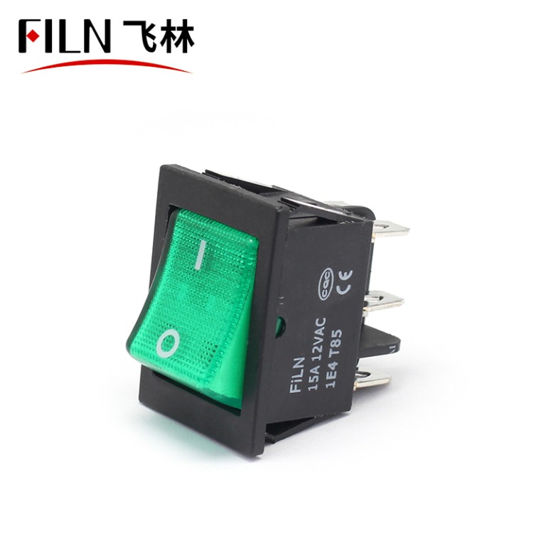 Filn KCD4 On Off 15A 12 Volt Interruttore a bilanciere a 2 vie