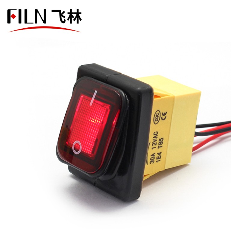 kitchen equlpment rocker switch Marine Rocker Switch With Wire 20A 220V Waterproof IP68