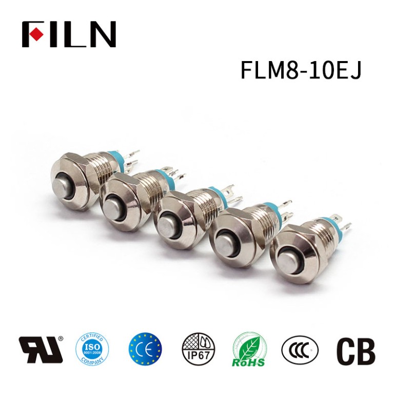 billet switch panel 8MM Small Push Button Switch Momentary Switch With Light