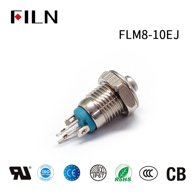 waterproof push button switch 8MM Small Push Button Switch Momentary Switch With Light