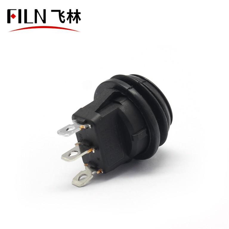 Micro Rocker Switch 3PIN Momentary 6V 20A Round Electrical