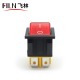 4 Pins 30A 250V Illuminated Red Rocker Switch
