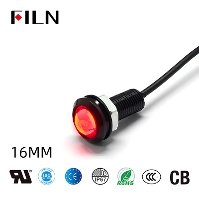 Индикатор FILN с высоким потоком, 10 мм, светодиодный светильник IP68