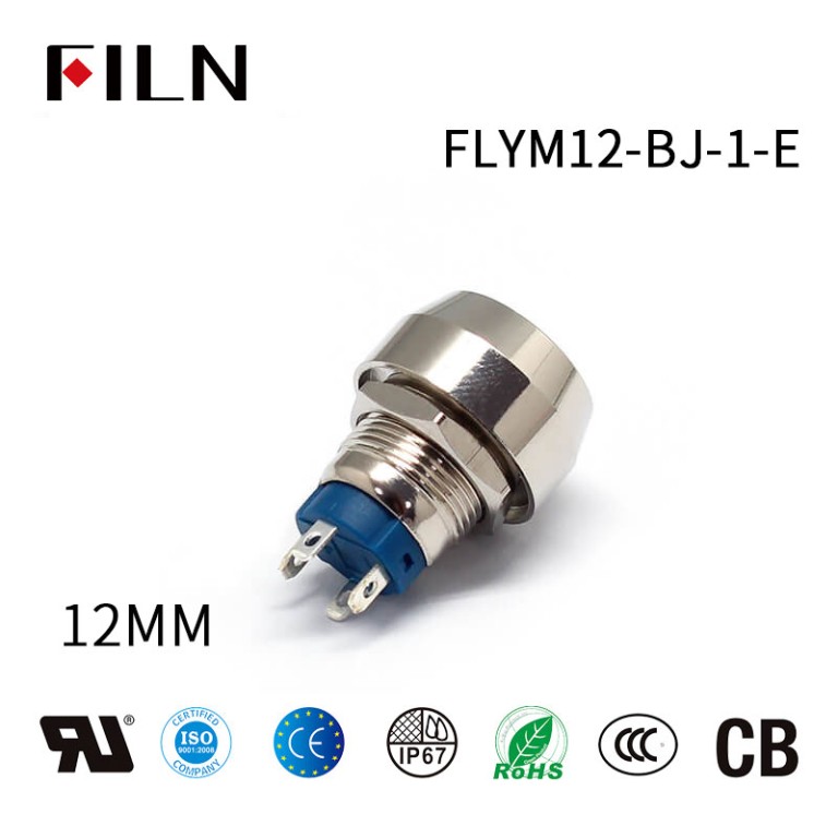 4PIN 12MM Red 110V Momentary Push Button Switch