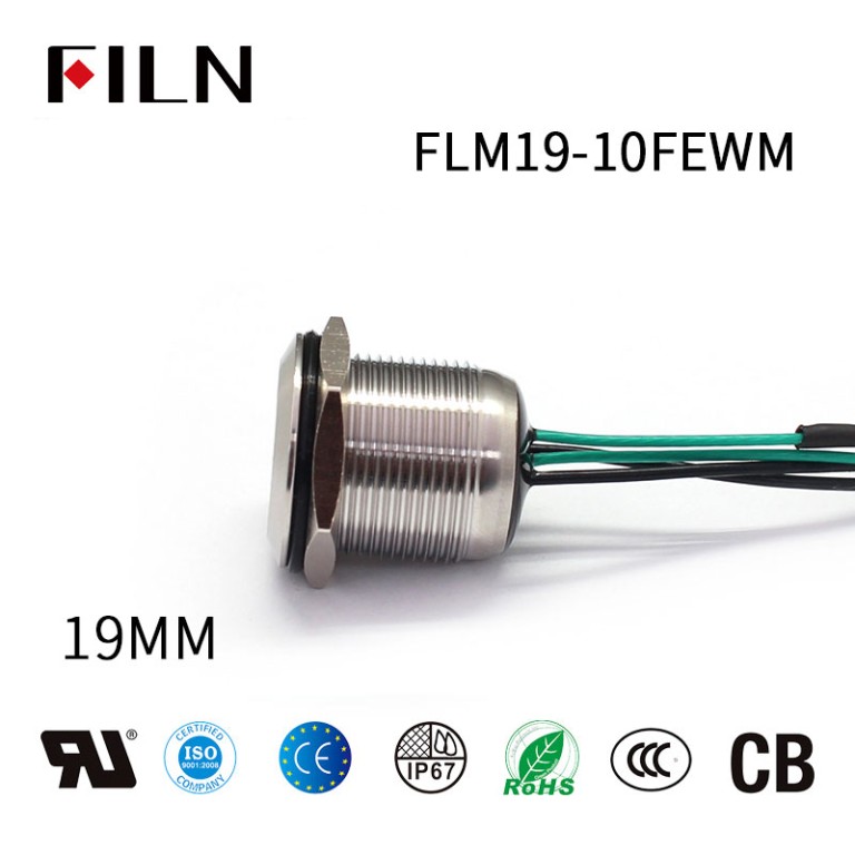 12V-marine-push-button-switch 19MM Waterproof IP67 12V Red Marine Push Button Switch