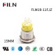 Interruptor de botón amarillo de 19 mm, 120 V, 5 pines, alimentación