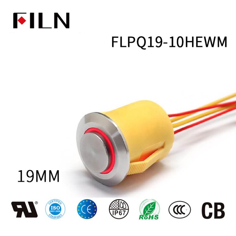 230V-AC-push-button-switch 19MM New Waterproof Momentary 230V AC Push Button Switch