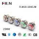19mm illuminated 24V push button switch stainless steel 4pin