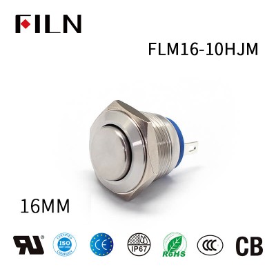 16MM 250V 10A Momentary Doorbell 2Pin Push-Button Switch