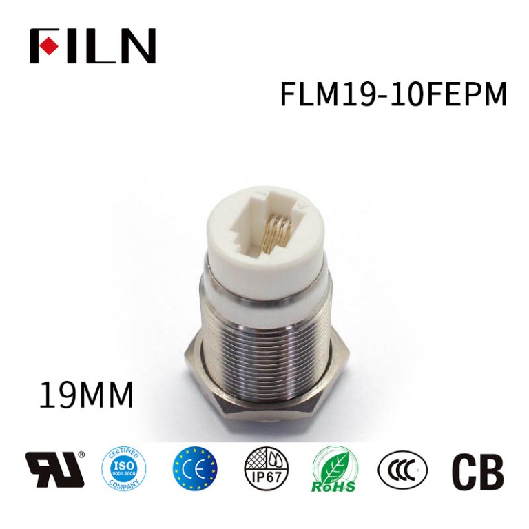 3V-RJ9-Push-Button-Switch RJ9 Connector Telephone Plug Switch 19MM Easy Plug Button