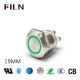 19MM Vintage Push Button Light Switch Green LED