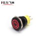 19MM 120V 5 Pin Power Yellow Push Button Switch