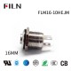 Interruttore a pulsante momentaneo da 16 mm a 4 pin impermeabile 12V