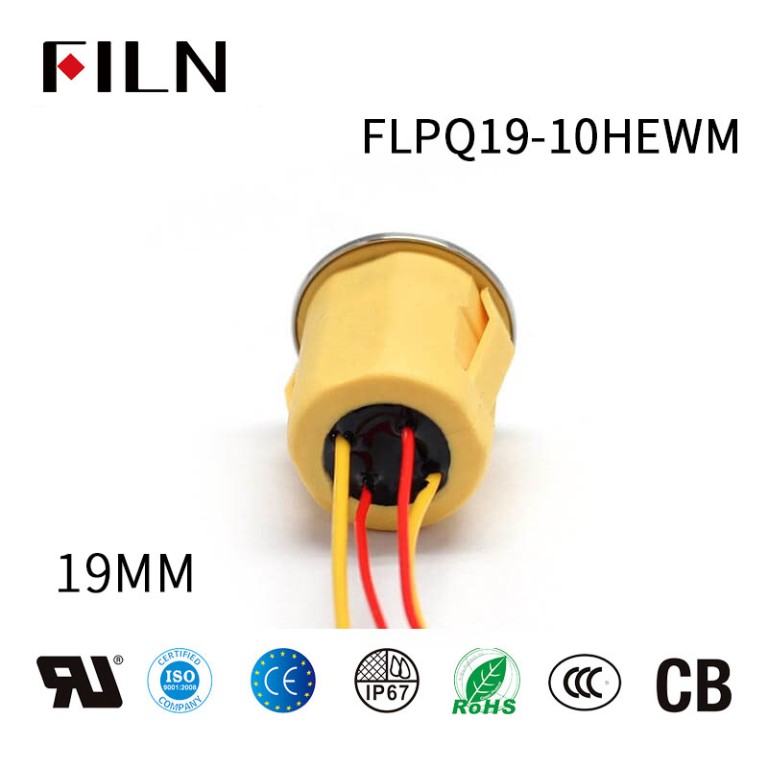 19MM New Waterproof Momentary 230V AC Push Button Switch