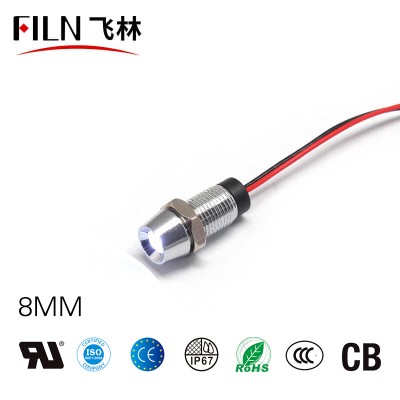 8MM Inverter FILN 12 Volts LED Indicator Lights