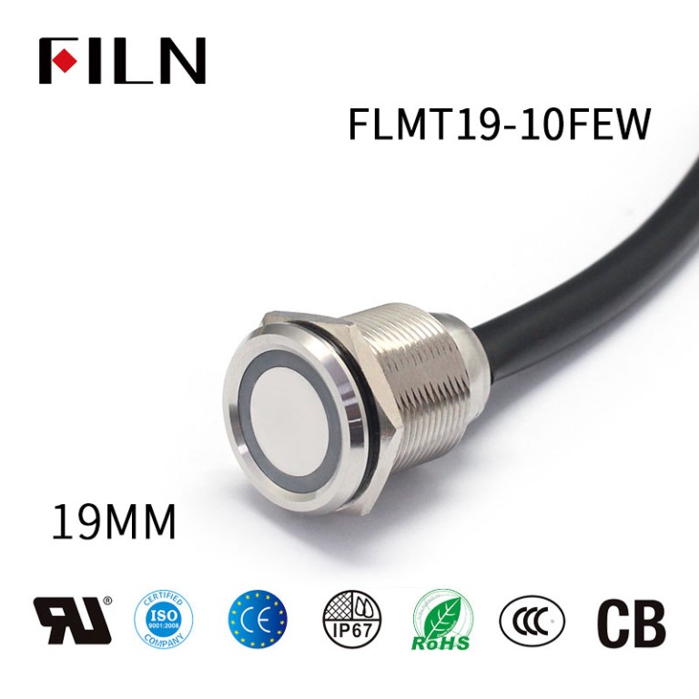 12v push button switch wiring diagram New 19mm Touch Button Switch With Wire Waterproof Metal Push Button Switch