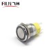 19MM Flat Head Terminal Pin Concave Momentary Push Button Switch