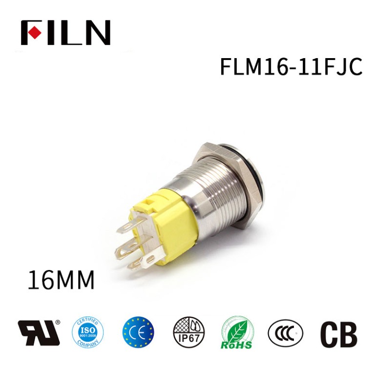 automotive-push-button-starter-switch FILN LED Ring Switch With Multi Color 5PIN Switches
