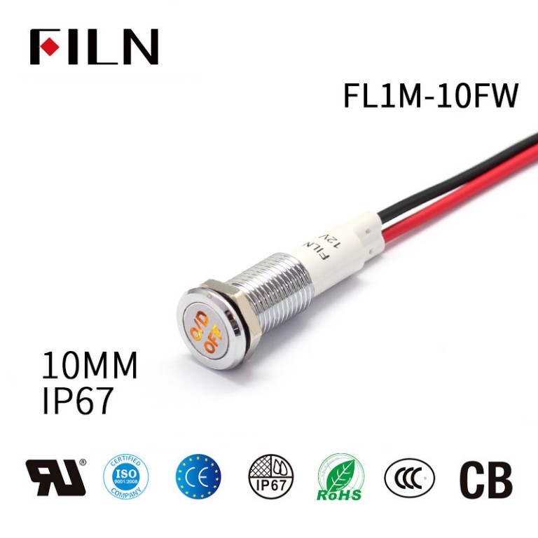 10mm Diesel Preheating Indicator Light-10mm Diesel Preheating Indicator Light Porsche Cayenne IP67 Indicator Light