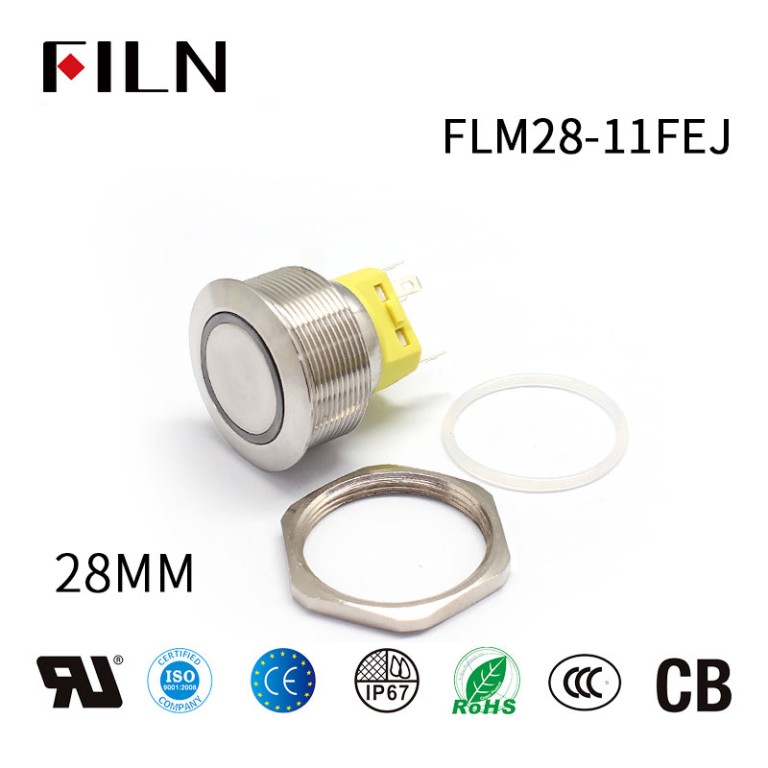 Legrand adorne 15A Push Switch 28MM LED Ring Button Metal Push Button Power Switch