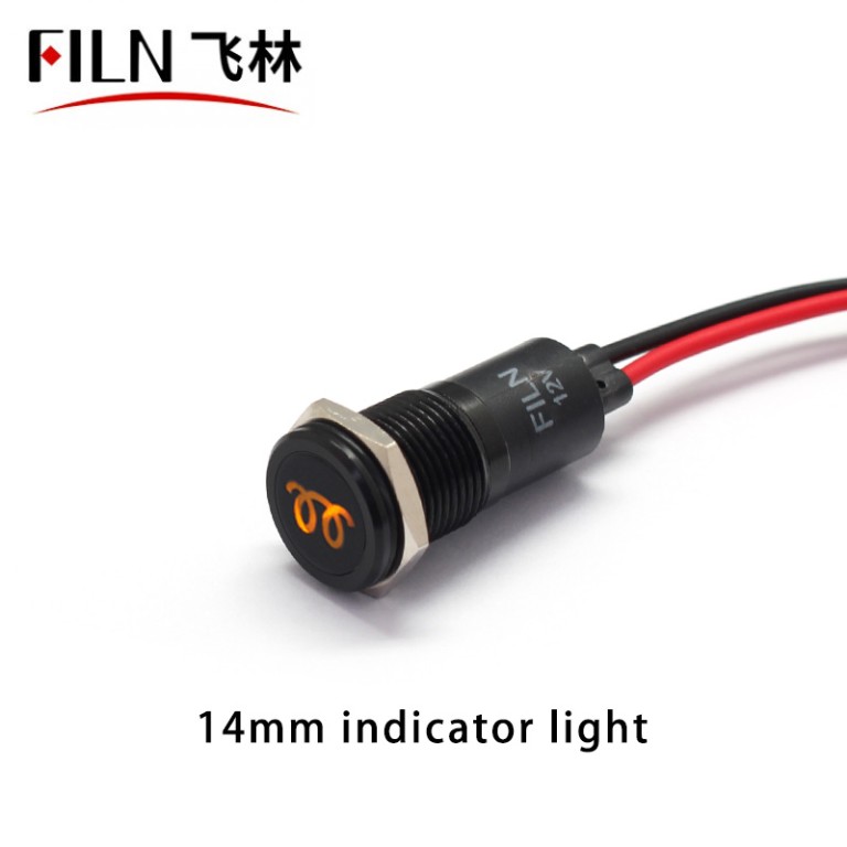 16MM VW Indicator Lights Glow Plug Symbol Indicator Light IP67
