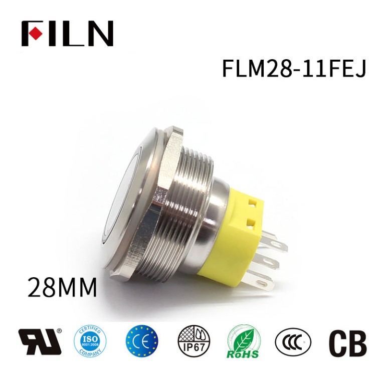 adorne smart switch 28MM LED Ring Button Metal Push Button Power Switch