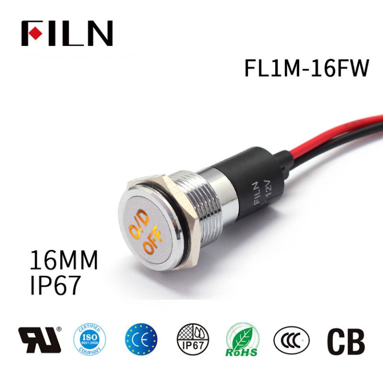 LED Diesel Preheating Indicator Light-16mm Diesel Preheating Indicator Light Porsche Cayenne IP67 Indicator Light