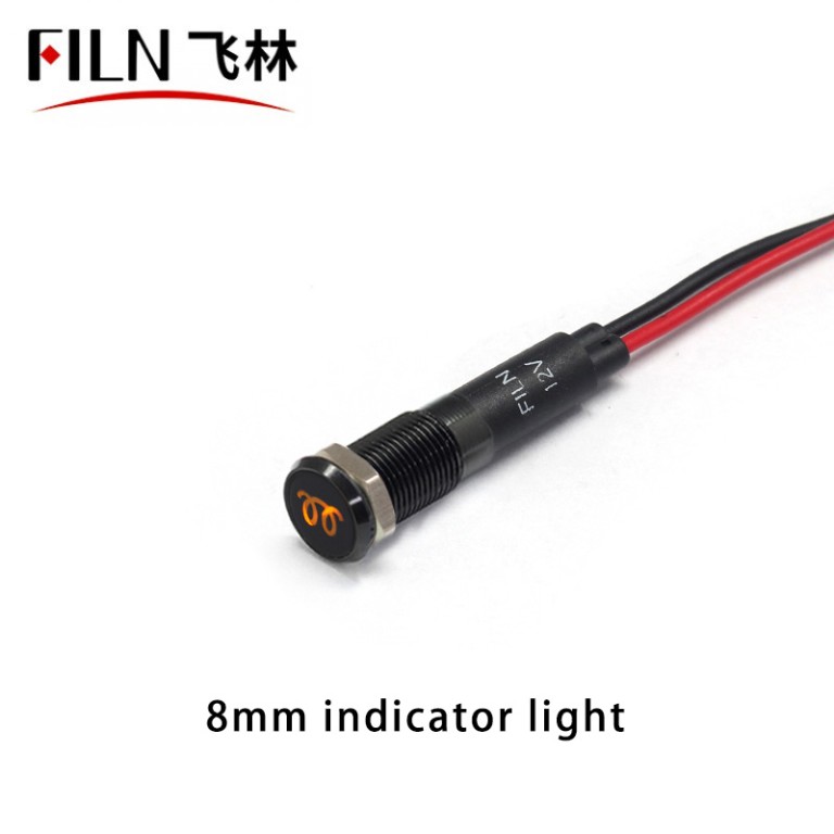16MM VW Indicator Lights Glow Plug Symbol Indicator Light IP67