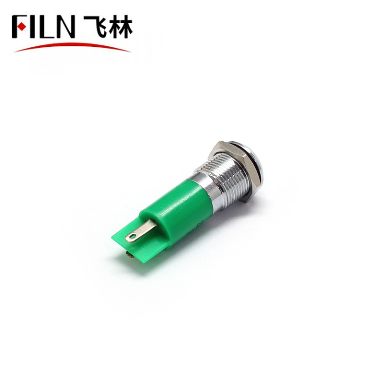 AC 220v led indicator light FILN AC 220V LED Indicator Light 14MM Green Door LED