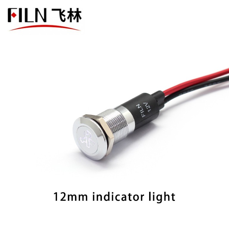 12V LED White Service Requirement Indicator Light IP67