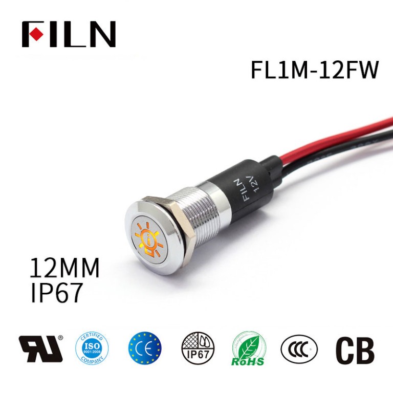 Luz indicadora de mal funcionamiento LED importada de 16 mm