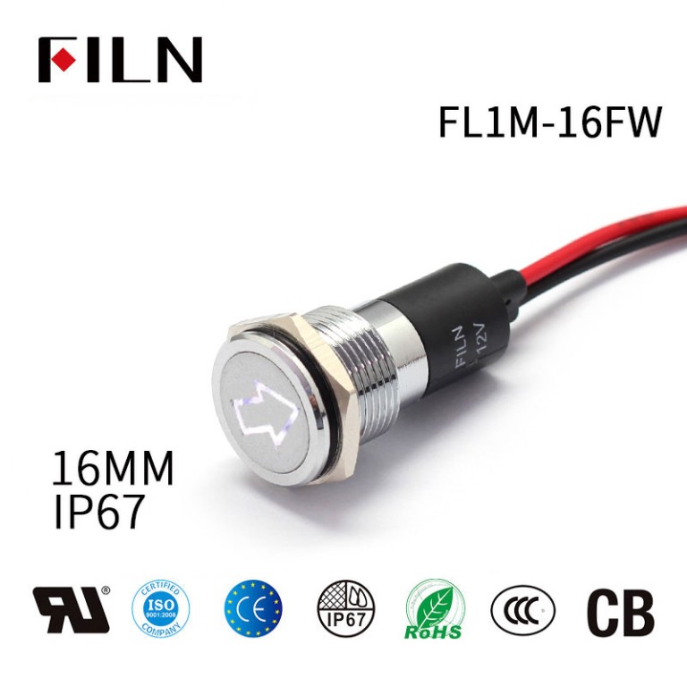 Turning indicator light-16mm Malfunction Indicator Light Jeep 14MM Turning Automobile Indicator Light