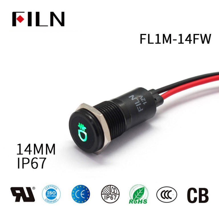 LED-Fog-light-indicator IP67 Fog Light Indicator Green Fog Lights On The Car