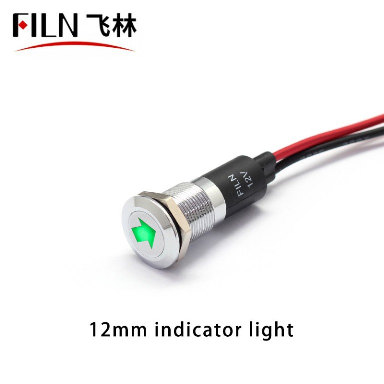 12V Turn Signal Indicator Light Turn Signal Indicator Light 16MM LED Lamp Beads IP67