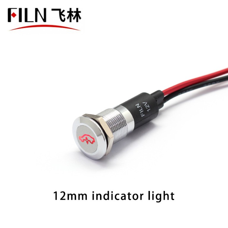 Spia di avvertimento sospensione pneumatica IP67 LED rosso perline lampada