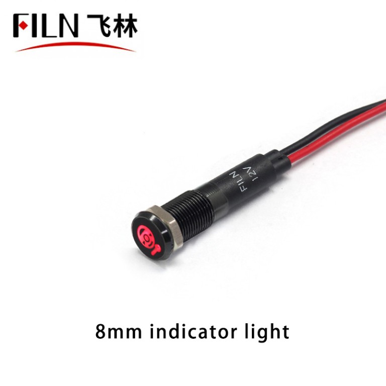 steering lock alarm indicator light Steering Lock Alarm Indicator Light IP67 Imported LED Lamp Beads Red