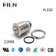 22mm LED Metal 12V Buzzer Warning Indicator Ring Lights