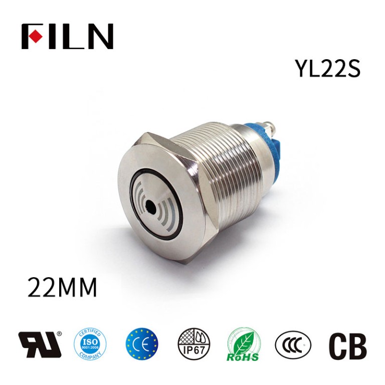 12v buzzer 22mm LED Metal 12V Buzzer Warning Indicator Ring Lights