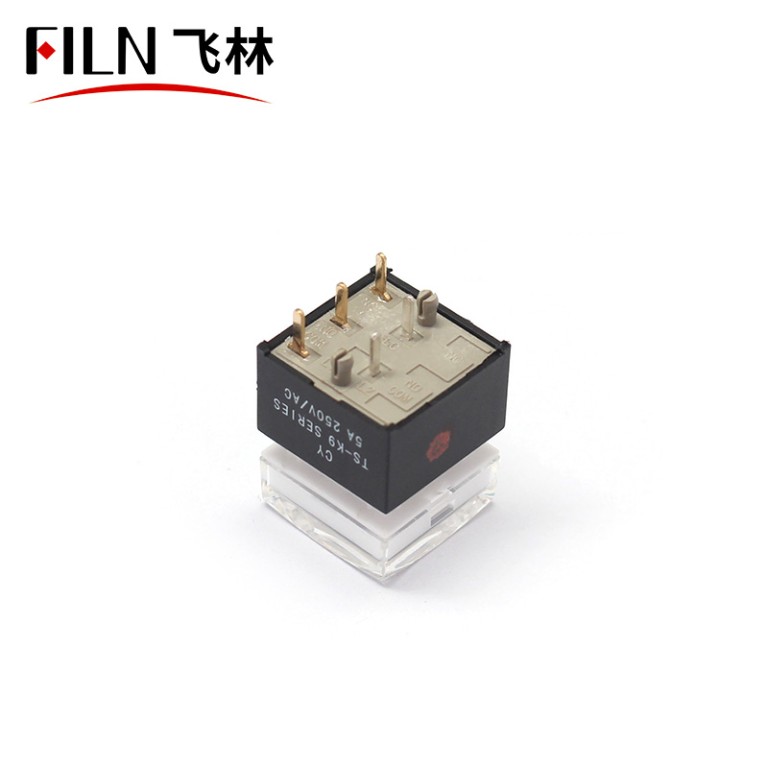 lumines button switch Luminous Switch Audio Video Console Button Switch With Light LED Tact Switch 5A