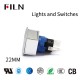 Luces e interruptores, un fabricante confiable de interruptores de botón pulsador iluminados de plástico