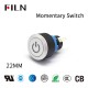FILN 22 mm Illuminated 12V Led Reset Round Momentary Plastic Power Logo Momentary Switch