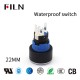 FILN Professional Production Of The Plastic Button Switch Waterproof With Light