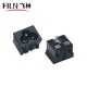 Connector Socket Pin Power Connector Socket Black Screw Mount 3 Pins Inlet Power Plug Socket