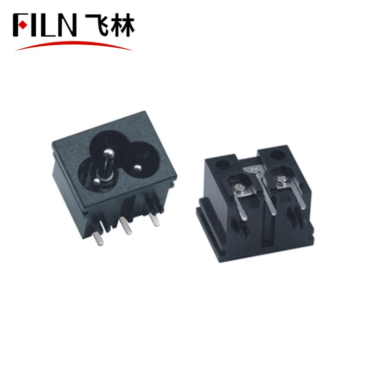 AC Socket IEC C6 Socket 2.5A 250V AC Socket Manufacturers Direct Selling