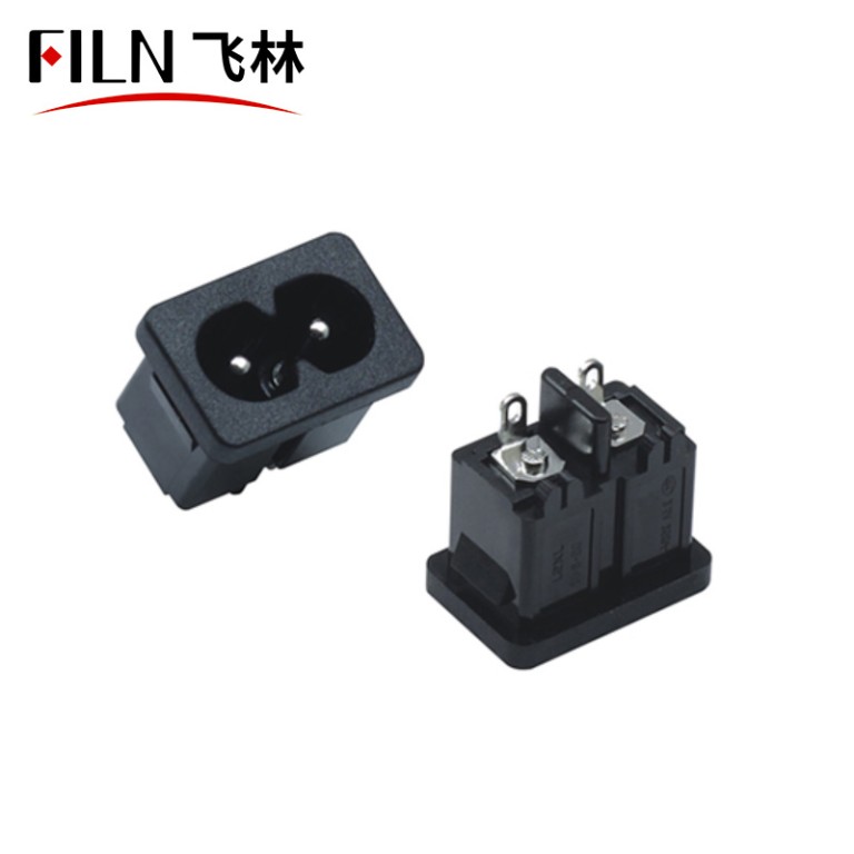 Wire Connector Socket Wire Connector Socket AC 250 V 2.5 A 2 Pins Socket Soldering Pins Power Connector