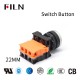 Plastic Switch Button Momentary Or Latching Lens Illuminated