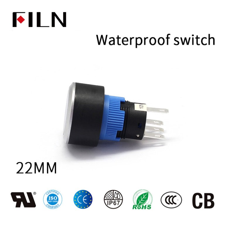 push-button-switch-waterproof FILN Professional Production Of The Plastic Button Switch Waterproof With Light