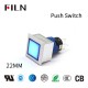 Push Button Lighting With Terminal Pins LED Blue Momentary 12V 220V